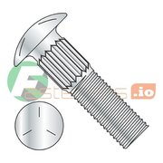 NEWPORT FASTENERS 1/4-20 x 1 1/4" Ribbed Neck Carriage Bolts/Grade 5/Zinc , 1800PK 212371